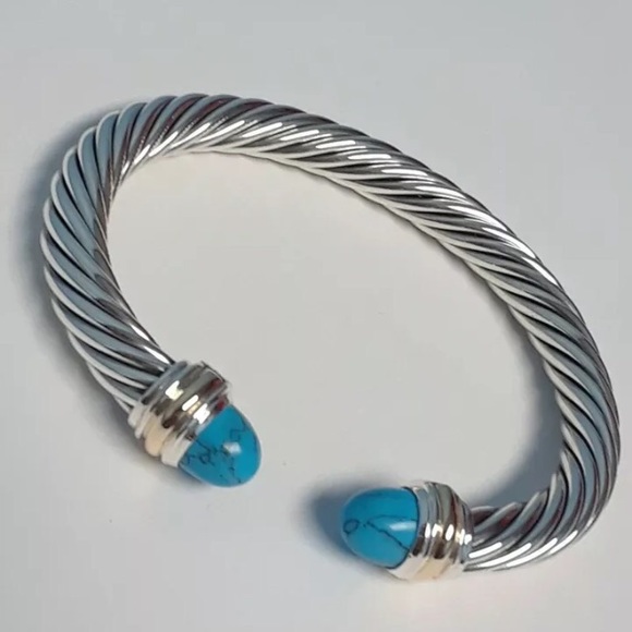 David Yurman Jewelry - David Yurman 7mm Turquoise Bracelet